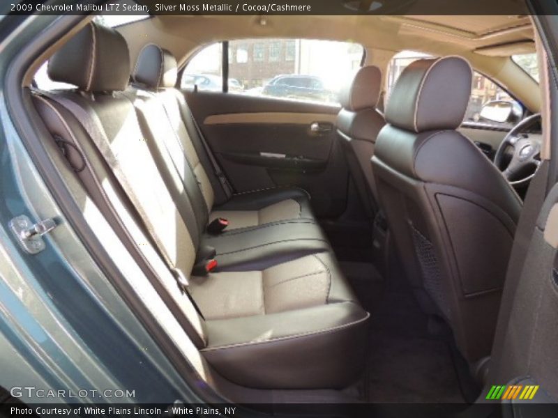 Silver Moss Metallic / Cocoa/Cashmere 2009 Chevrolet Malibu LTZ Sedan