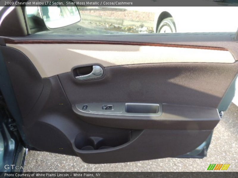 Silver Moss Metallic / Cocoa/Cashmere 2009 Chevrolet Malibu LTZ Sedan