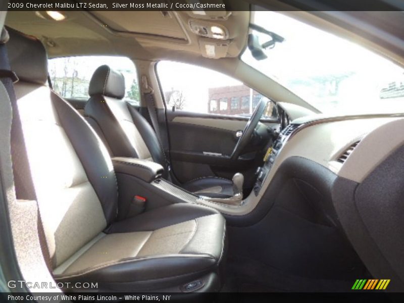 Silver Moss Metallic / Cocoa/Cashmere 2009 Chevrolet Malibu LTZ Sedan