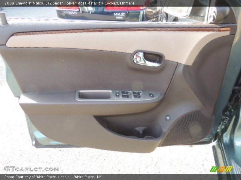 Silver Moss Metallic / Cocoa/Cashmere 2009 Chevrolet Malibu LTZ Sedan