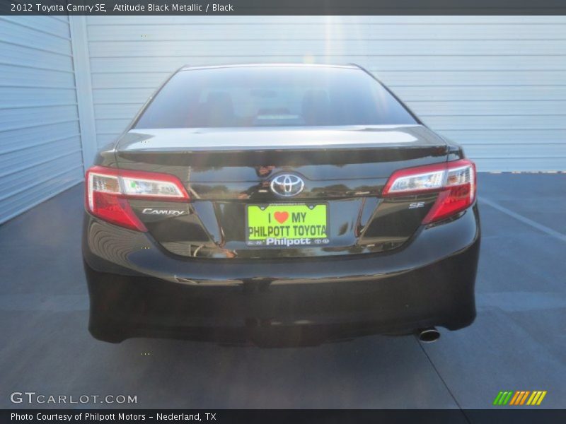 Attitude Black Metallic / Black 2012 Toyota Camry SE