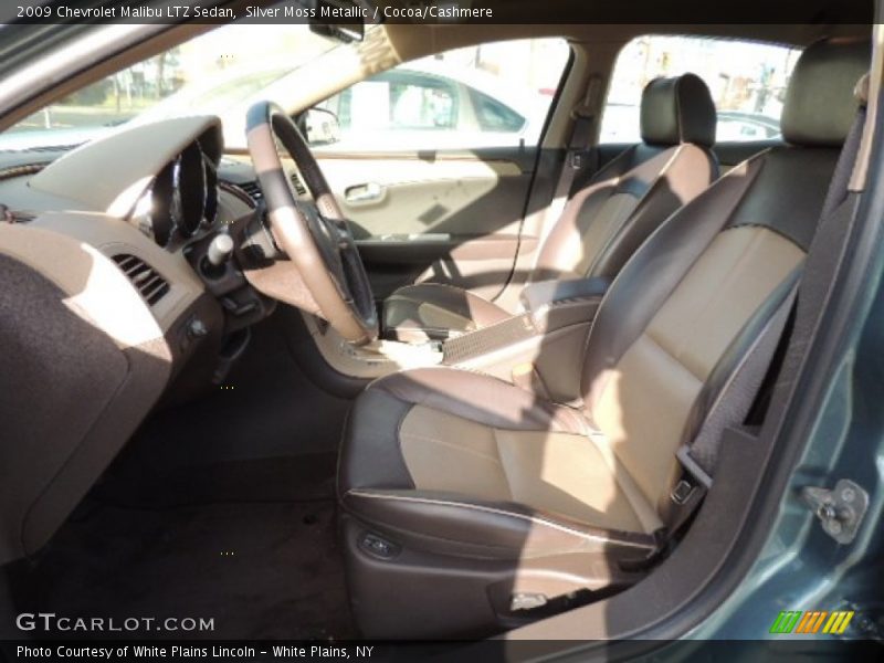 Silver Moss Metallic / Cocoa/Cashmere 2009 Chevrolet Malibu LTZ Sedan