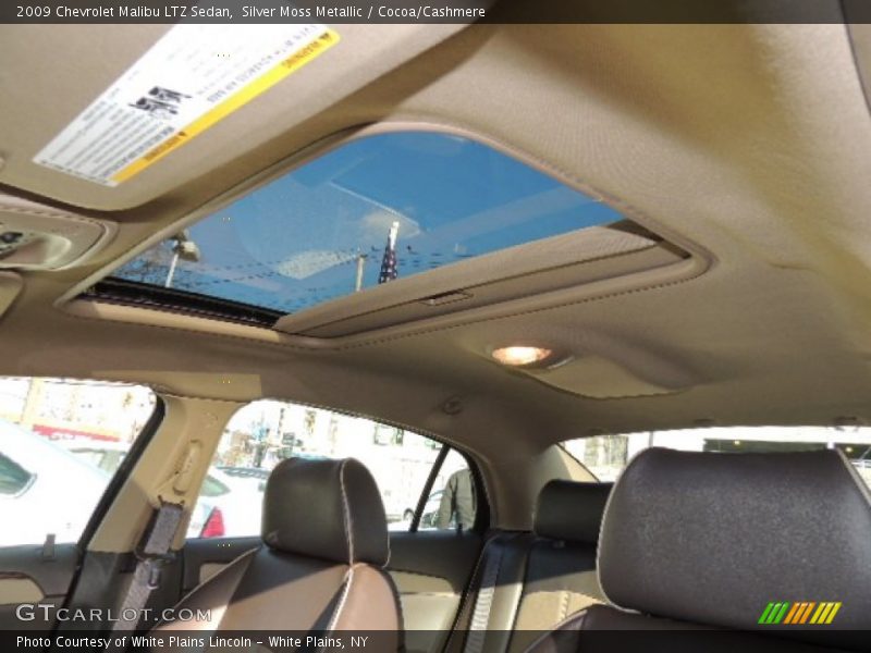 Silver Moss Metallic / Cocoa/Cashmere 2009 Chevrolet Malibu LTZ Sedan