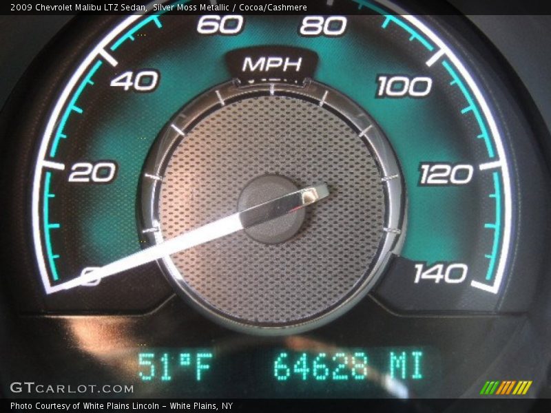 Silver Moss Metallic / Cocoa/Cashmere 2009 Chevrolet Malibu LTZ Sedan