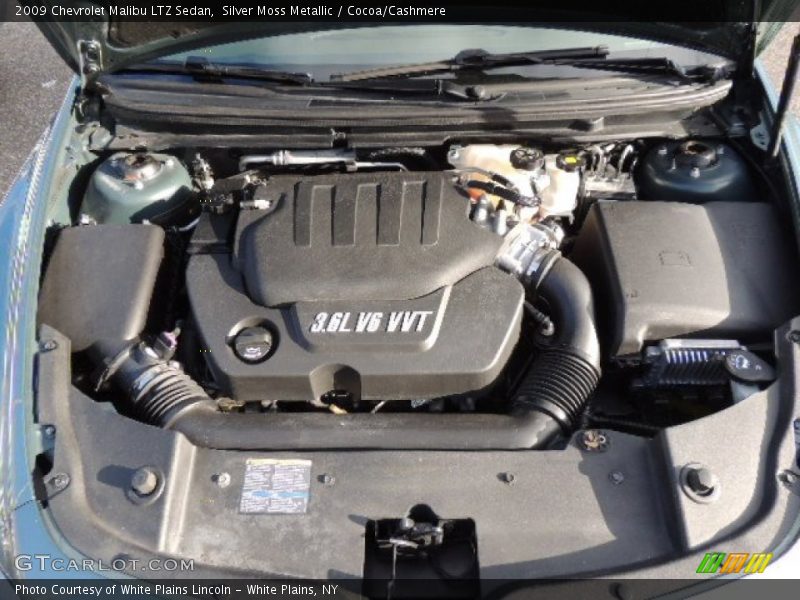 Silver Moss Metallic / Cocoa/Cashmere 2009 Chevrolet Malibu LTZ Sedan