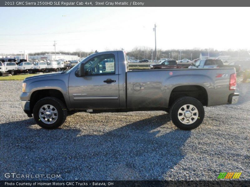 Steel Gray Metallic / Ebony 2013 GMC Sierra 2500HD SLE Regular Cab 4x4