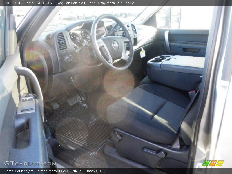 Steel Gray Metallic / Ebony 2013 GMC Sierra 2500HD SLE Regular Cab 4x4