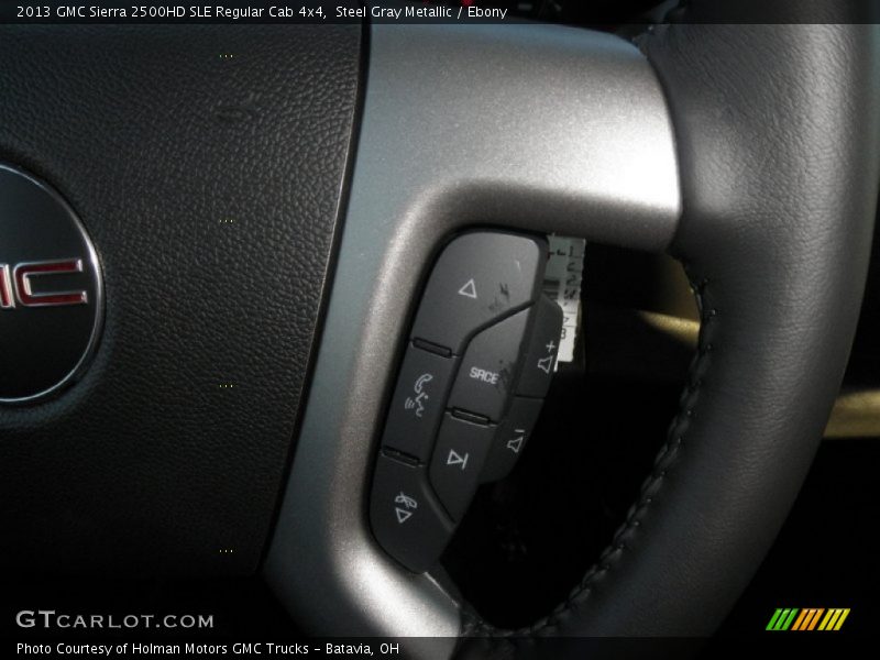 Steel Gray Metallic / Ebony 2013 GMC Sierra 2500HD SLE Regular Cab 4x4