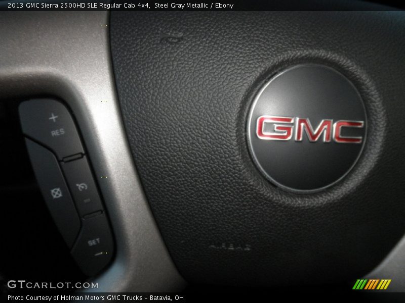 Steel Gray Metallic / Ebony 2013 GMC Sierra 2500HD SLE Regular Cab 4x4
