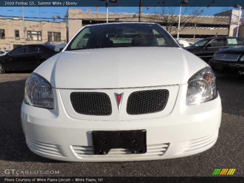 Summit White / Ebony 2009 Pontiac G5