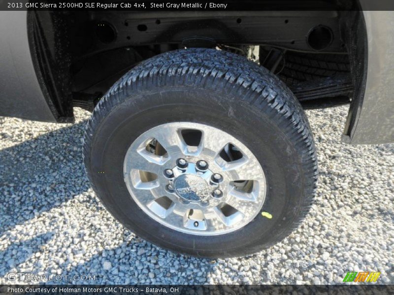 Steel Gray Metallic / Ebony 2013 GMC Sierra 2500HD SLE Regular Cab 4x4