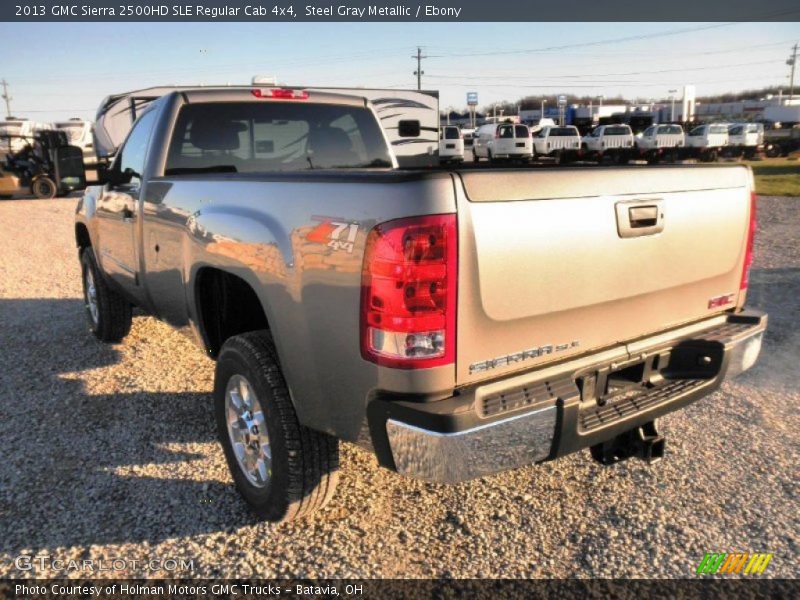 Steel Gray Metallic / Ebony 2013 GMC Sierra 2500HD SLE Regular Cab 4x4