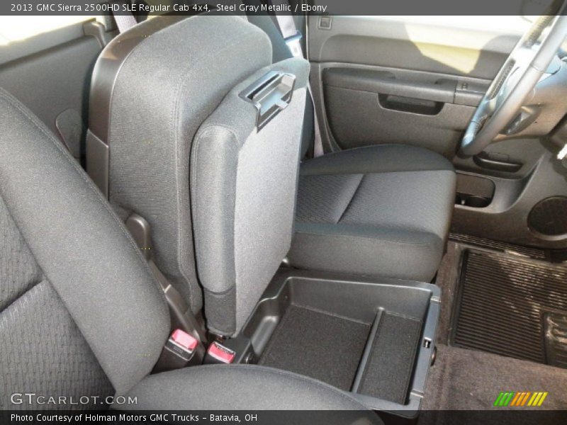 Steel Gray Metallic / Ebony 2013 GMC Sierra 2500HD SLE Regular Cab 4x4