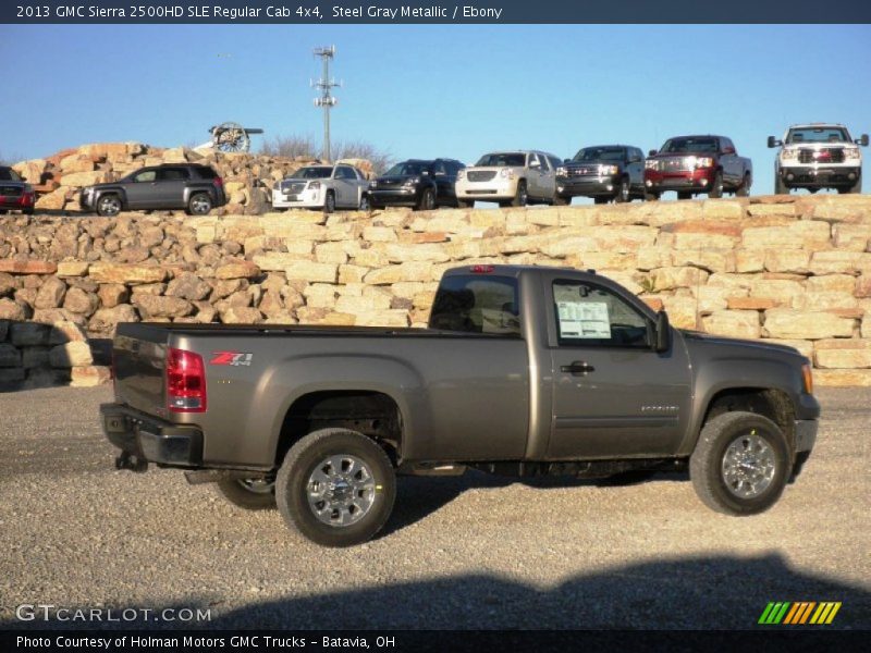 Steel Gray Metallic / Ebony 2013 GMC Sierra 2500HD SLE Regular Cab 4x4