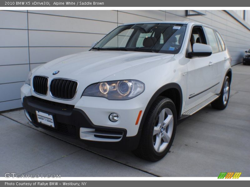 Alpine White / Saddle Brown 2010 BMW X5 xDrive30i