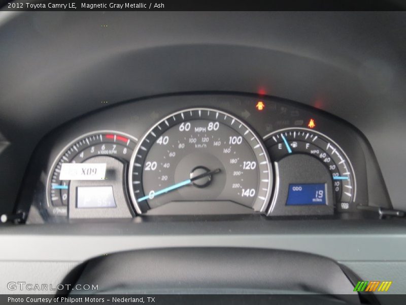 Magnetic Gray Metallic / Ash 2012 Toyota Camry LE