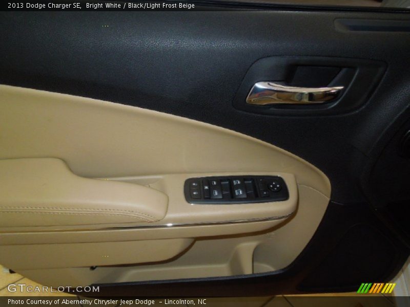 Bright White / Black/Light Frost Beige 2013 Dodge Charger SE