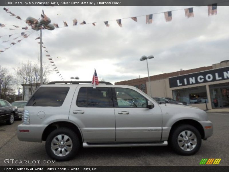 Silver Birch Metallic / Charcoal Black 2008 Mercury Mountaineer AWD