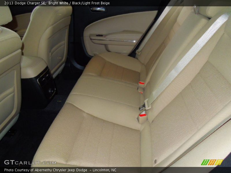 Bright White / Black/Light Frost Beige 2013 Dodge Charger SE