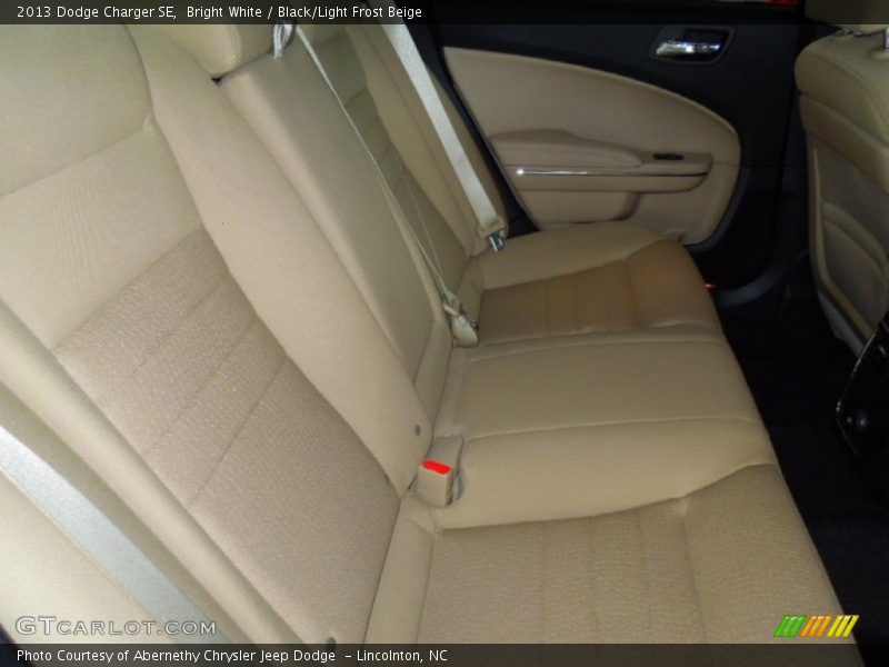 Bright White / Black/Light Frost Beige 2013 Dodge Charger SE