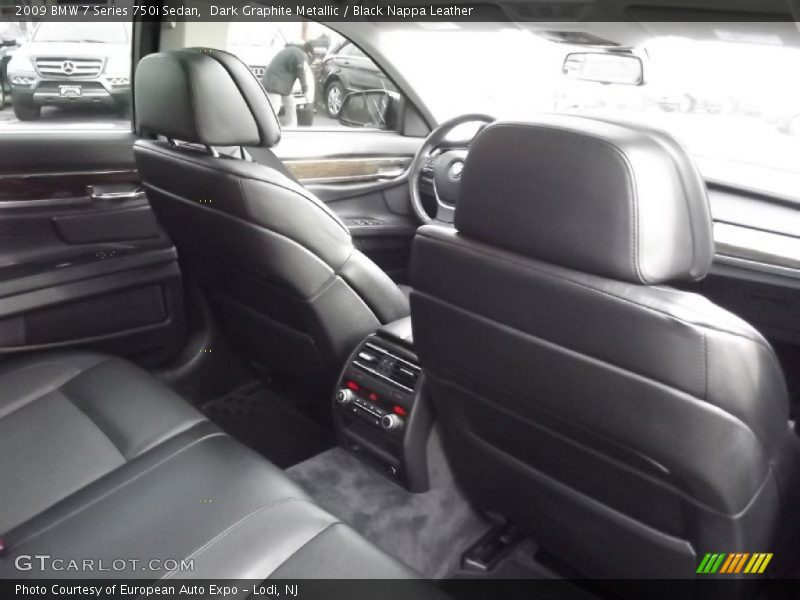 Dark Graphite Metallic / Black Nappa Leather 2009 BMW 7 Series 750i Sedan