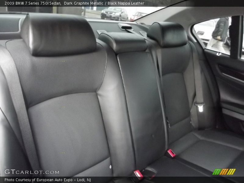 Dark Graphite Metallic / Black Nappa Leather 2009 BMW 7 Series 750i Sedan