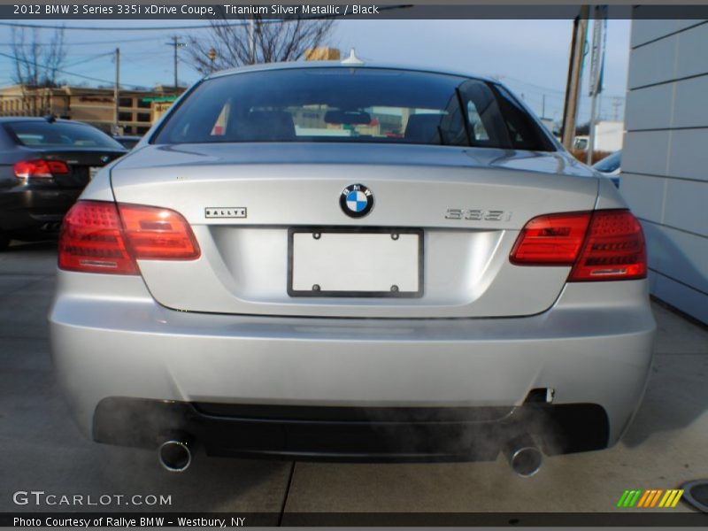 Titanium Silver Metallic / Black 2012 BMW 3 Series 335i xDrive Coupe