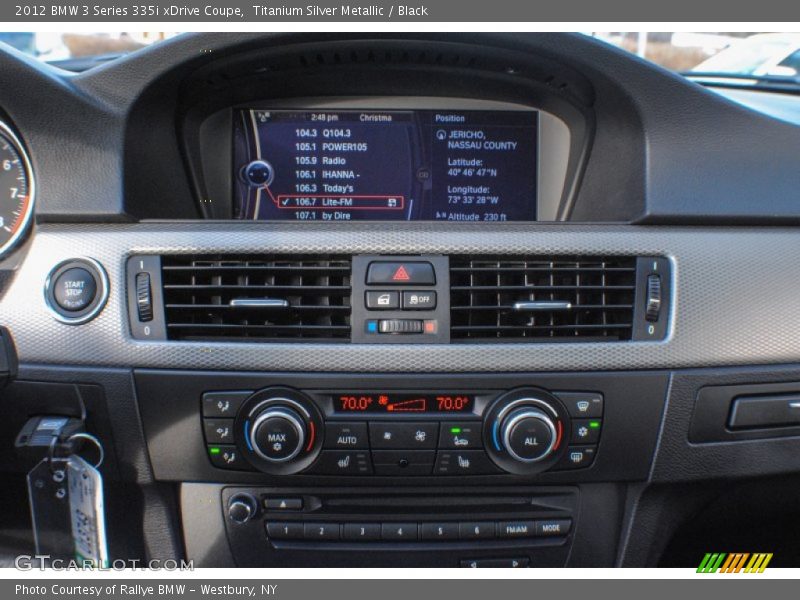 Controls of 2012 3 Series 335i xDrive Coupe