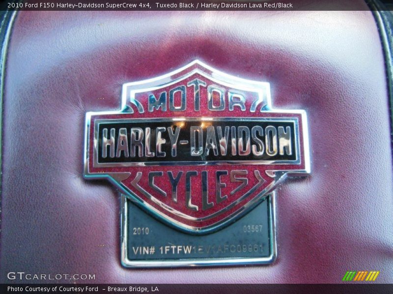 Tuxedo Black / Harley Davidson Lava Red/Black 2010 Ford F150 Harley-Davidson SuperCrew 4x4