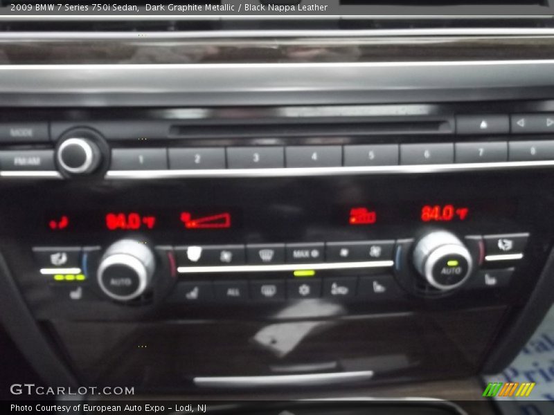 Dark Graphite Metallic / Black Nappa Leather 2009 BMW 7 Series 750i Sedan