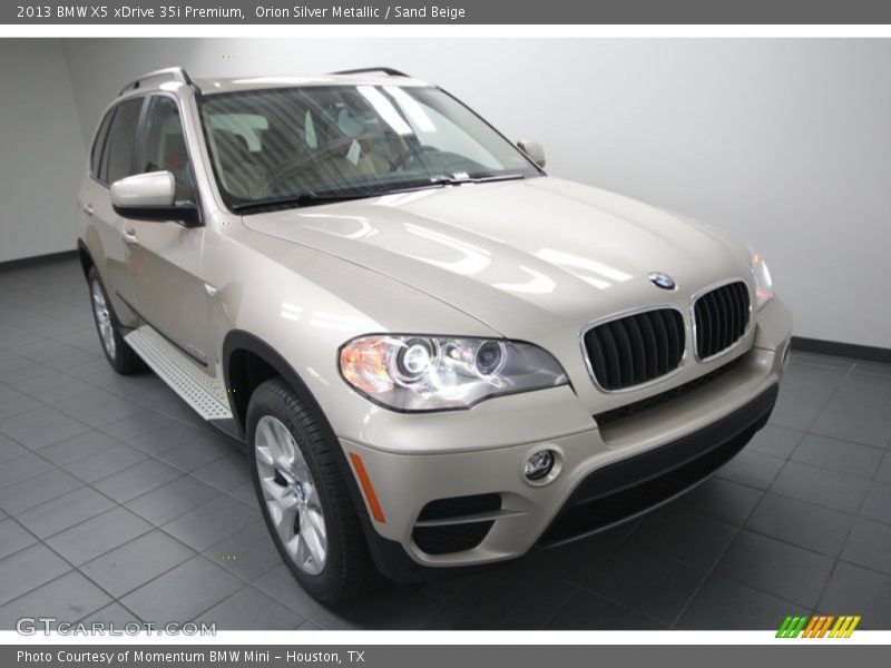 Orion Silver Metallic / Sand Beige 2013 BMW X5 xDrive 35i Premium