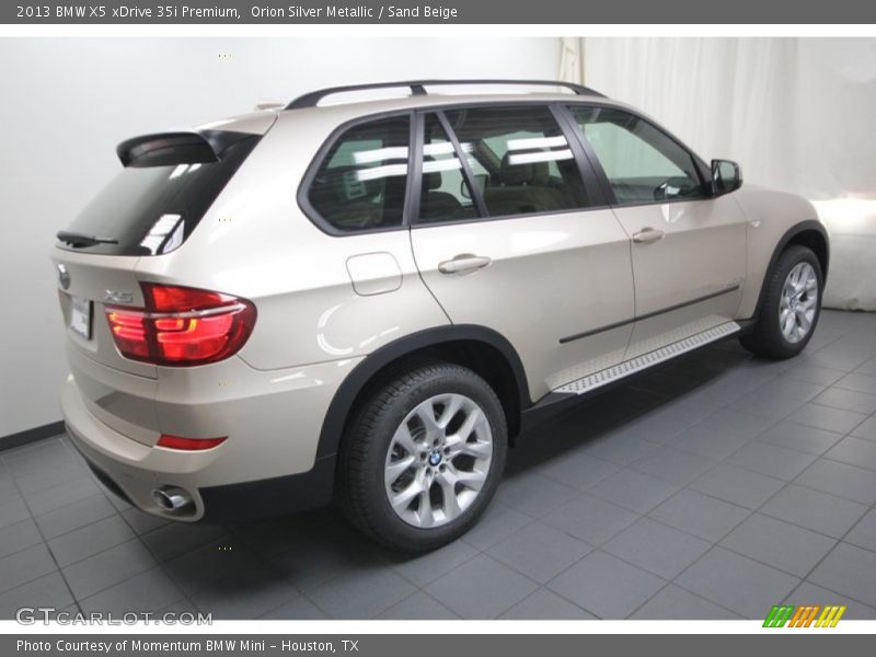 Orion Silver Metallic / Sand Beige 2013 BMW X5 xDrive 35i Premium