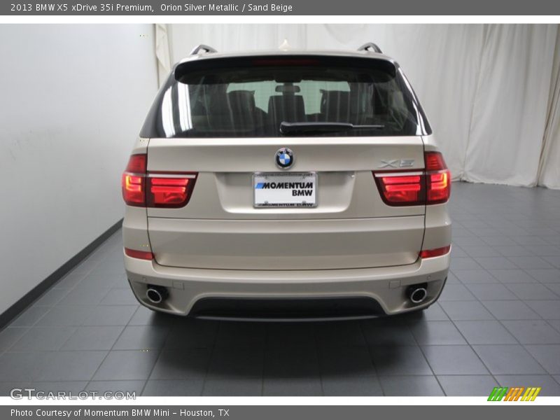 Orion Silver Metallic / Sand Beige 2013 BMW X5 xDrive 35i Premium