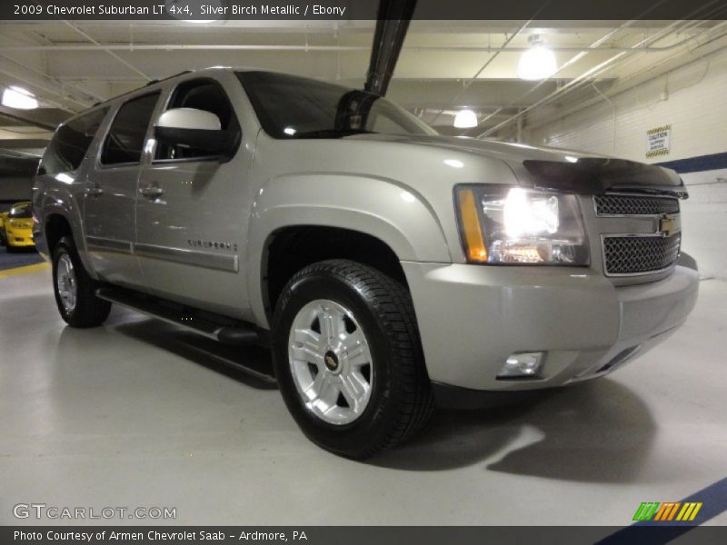 Silver Birch Metallic / Ebony 2009 Chevrolet Suburban LT 4x4