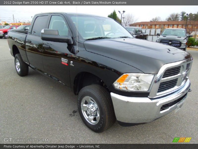 Black / Dark Slate/Medium Graystone 2012 Dodge Ram 2500 HD ST Crew Cab 4x4