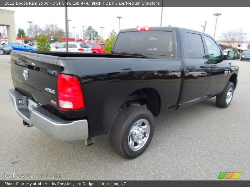 Black / Dark Slate/Medium Graystone 2012 Dodge Ram 2500 HD ST Crew Cab 4x4