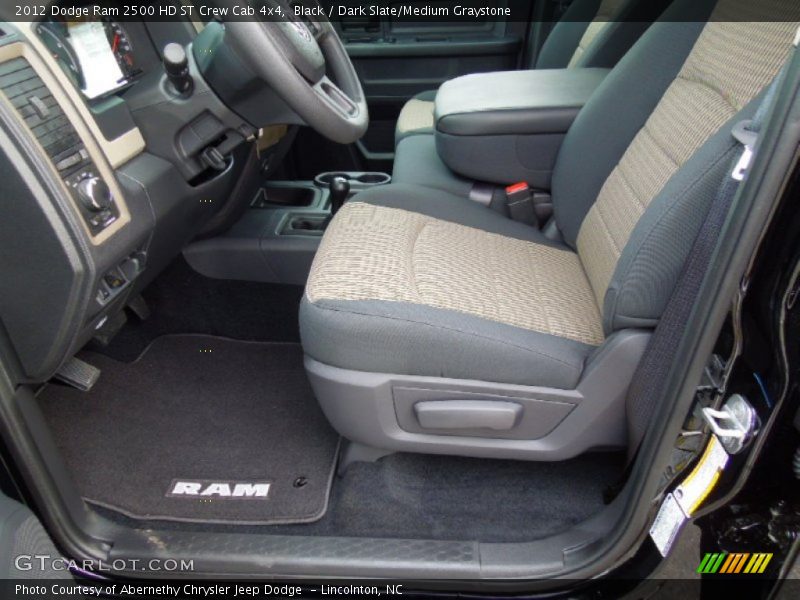 Black / Dark Slate/Medium Graystone 2012 Dodge Ram 2500 HD ST Crew Cab 4x4