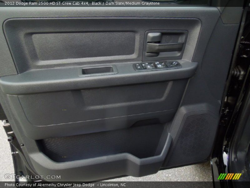Black / Dark Slate/Medium Graystone 2012 Dodge Ram 2500 HD ST Crew Cab 4x4