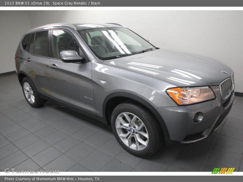 Space Gray Metallic / Black 2013 BMW X3 xDrive 28i