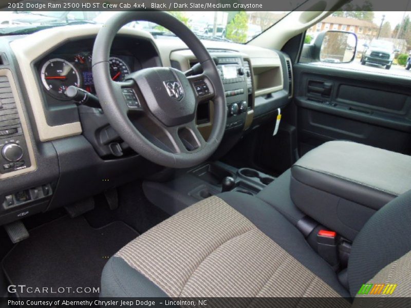 Black / Dark Slate/Medium Graystone 2012 Dodge Ram 2500 HD ST Crew Cab 4x4
