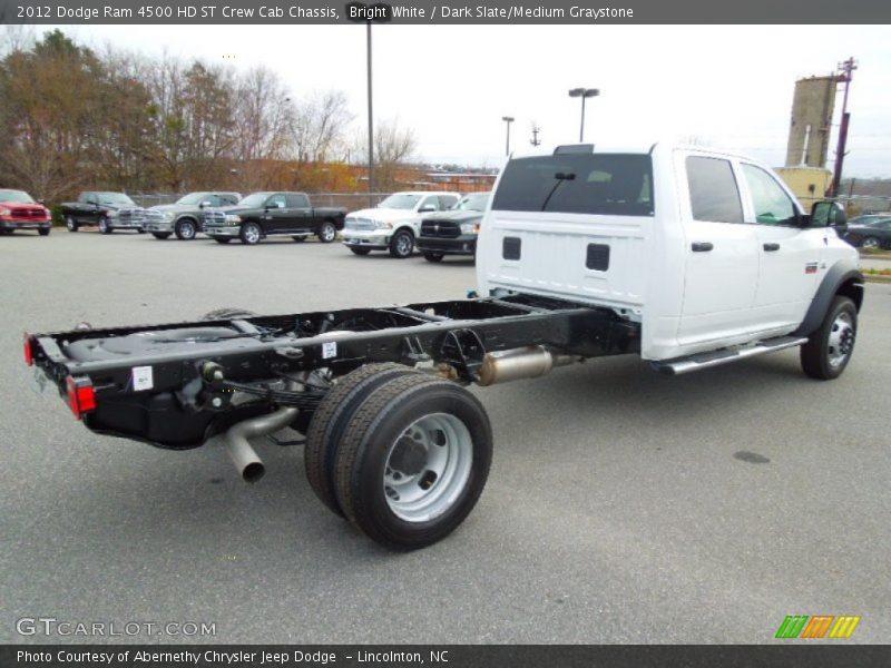 Bright White / Dark Slate/Medium Graystone 2012 Dodge Ram 4500 HD ST Crew Cab Chassis