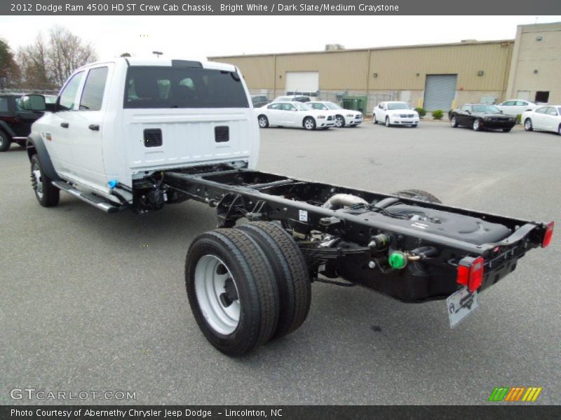 Bright White / Dark Slate/Medium Graystone 2012 Dodge Ram 4500 HD ST Crew Cab Chassis
