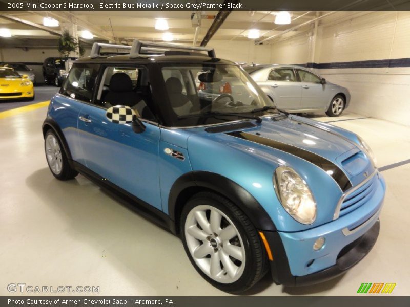 Electric Blue Metallic / Space Grey/Panther Black 2005 Mini Cooper S Hardtop