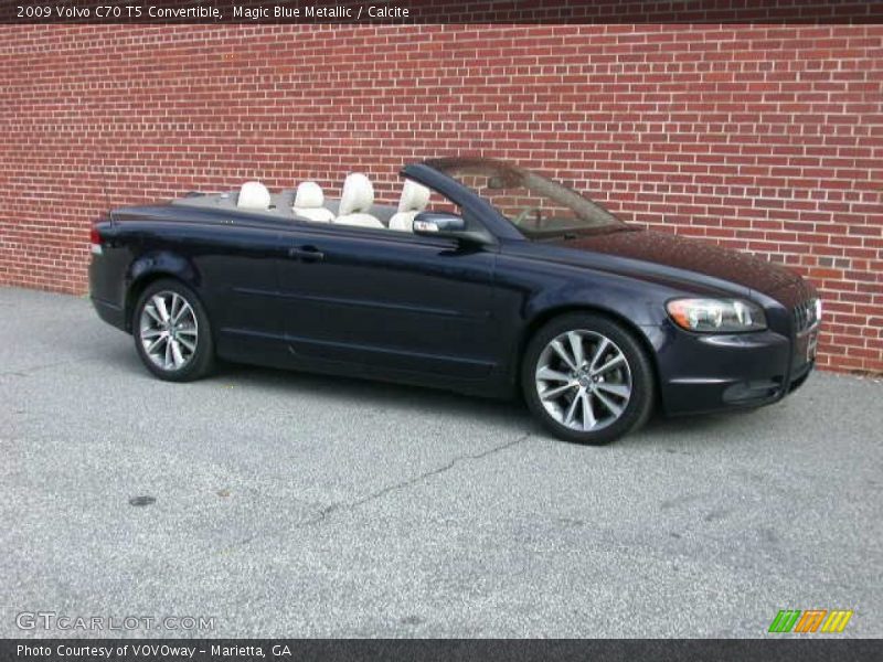 Magic Blue Metallic / Calcite 2009 Volvo C70 T5 Convertible