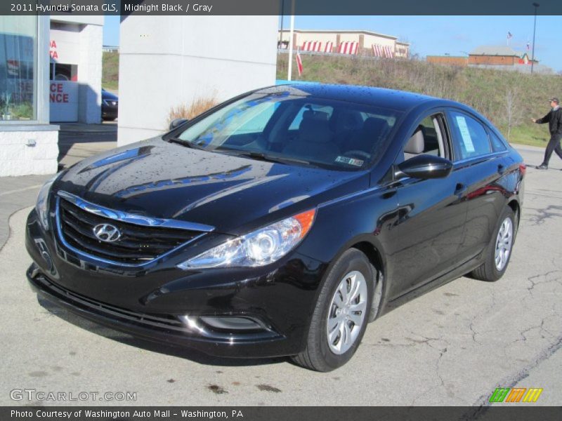 Midnight Black / Gray 2011 Hyundai Sonata GLS