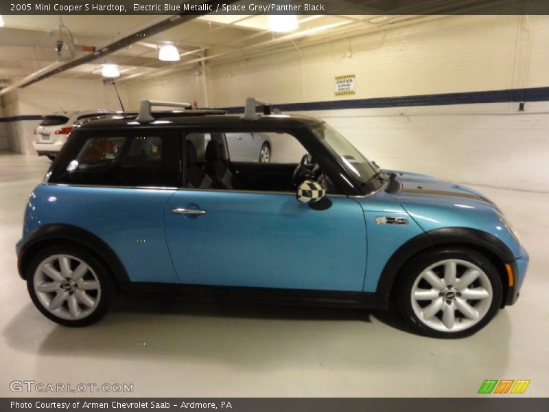 Electric Blue Metallic / Space Grey/Panther Black 2005 Mini Cooper S Hardtop