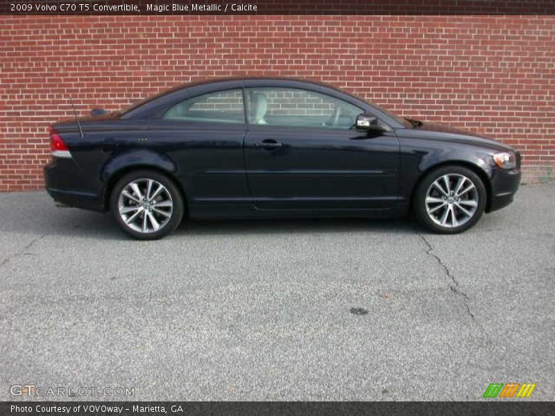 Magic Blue Metallic / Calcite 2009 Volvo C70 T5 Convertible