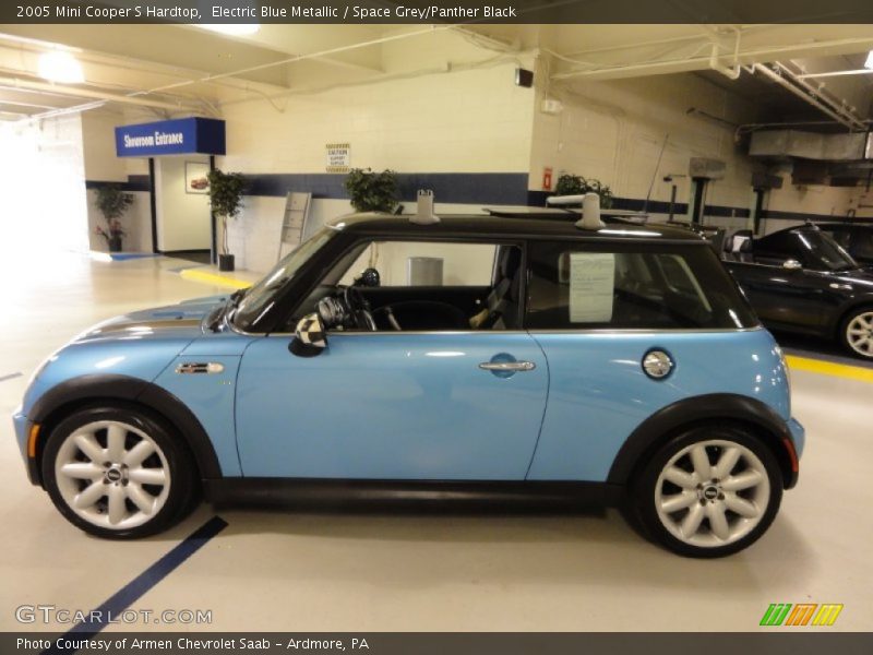 Electric Blue Metallic / Space Grey/Panther Black 2005 Mini Cooper S Hardtop