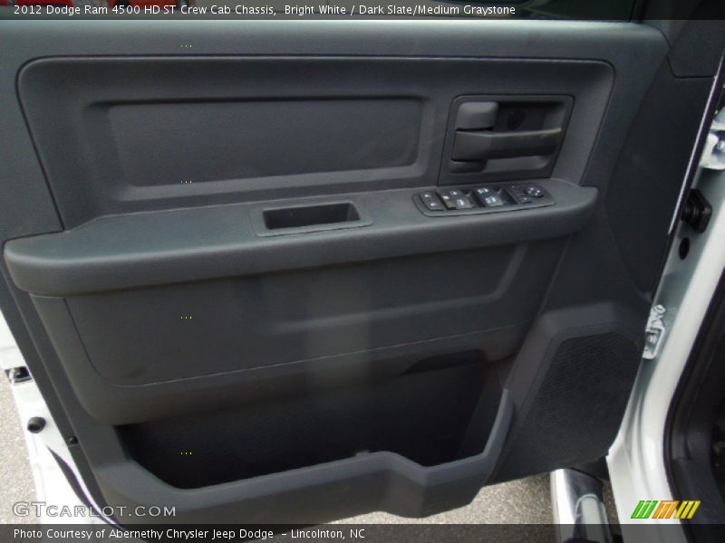 Bright White / Dark Slate/Medium Graystone 2012 Dodge Ram 4500 HD ST Crew Cab Chassis