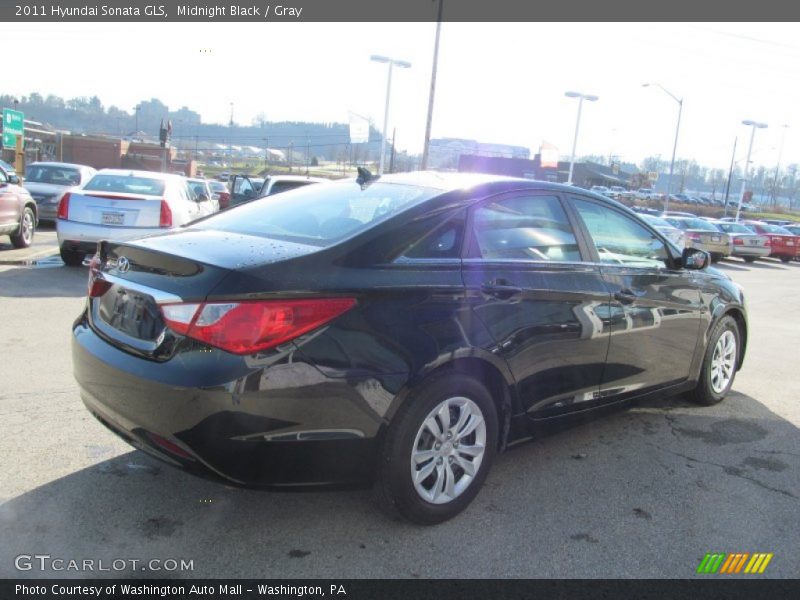 Midnight Black / Gray 2011 Hyundai Sonata GLS